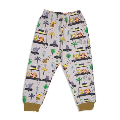 Animals in City Print, Unisex Pyjamas Set – Mazhalaistore