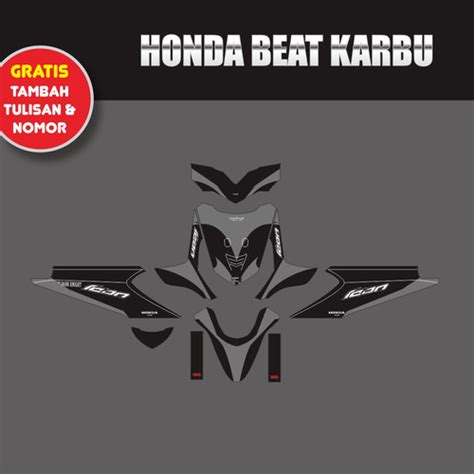 Jual Sticker kustom stiker decal Motor Honda Beat custom full body ...
