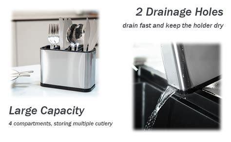 KWINTO Kitchenware Knife And Fork Box Spatula Spoon Drain Rack Knife ...