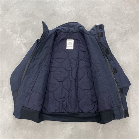 希少 米軍実物 USN シップボードジャケット 中綿 ネイビー M