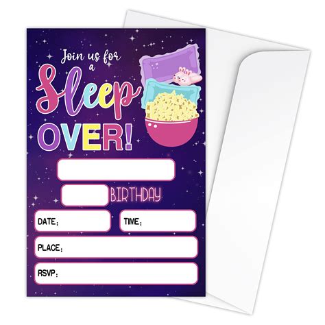 Kids Pajama Party Invitations