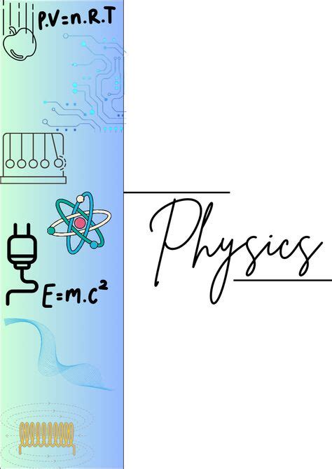 Image result for Physics Cover Page Design