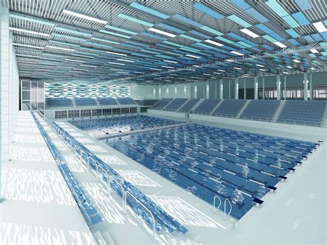 Olympic Size Swimming Pool Stadium
