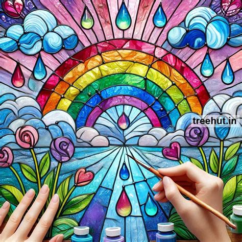 Rainbow Stain Glass Painting Ideas