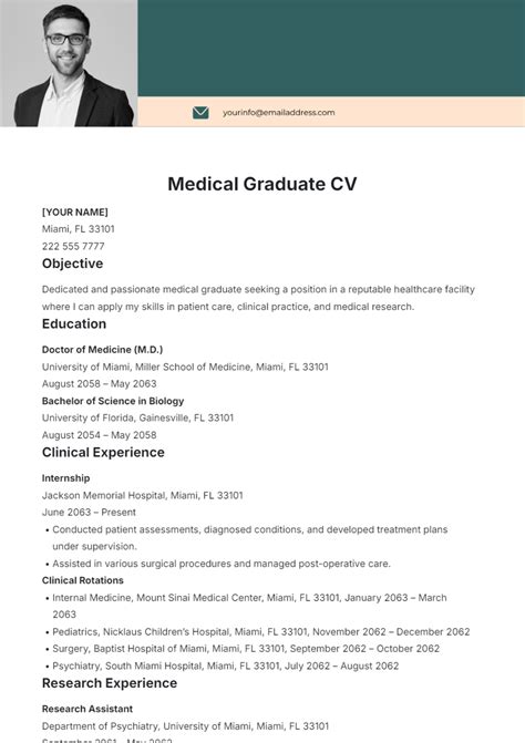 Image result for Example Medical CV