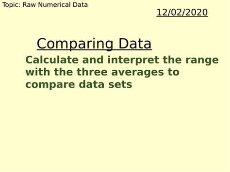 Image result for Comparing Numerical Data