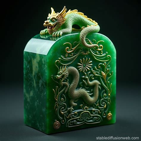 Ancient Chinese Imperial Jade Seal | Stable Diffusion Online