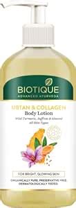 Buy Biotique Ubtan & Collagen Light Gel Oil-Free Body Lotion for Smooth ...