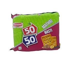 Britannia 50-50 Biscuits - Mathri Masti, 120g Carton : Amazon.in ...