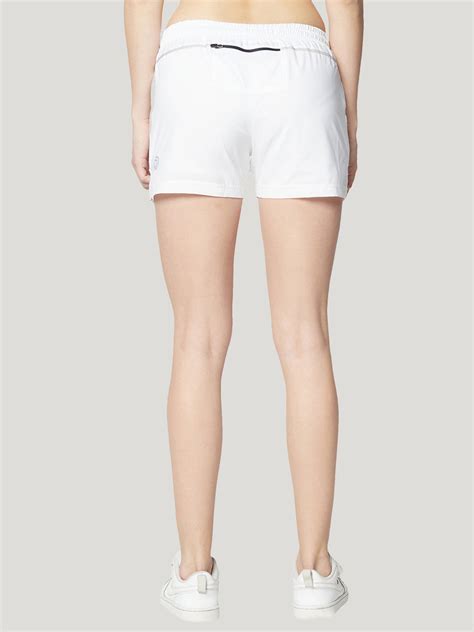 Women's Sports Shorts with Phone Pocket- White TRUEREVO™