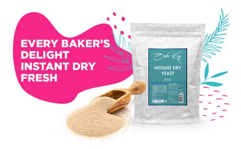 BAKE KING Instant Active Dry Yeast Powder 200gm : Amazon.in: Industrial ...