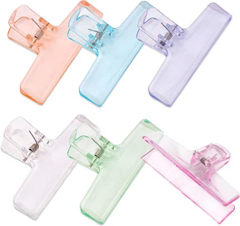 8Pack Large Chip Bag Clips - Assorted Sizes Food Bag Clips Plastic ...