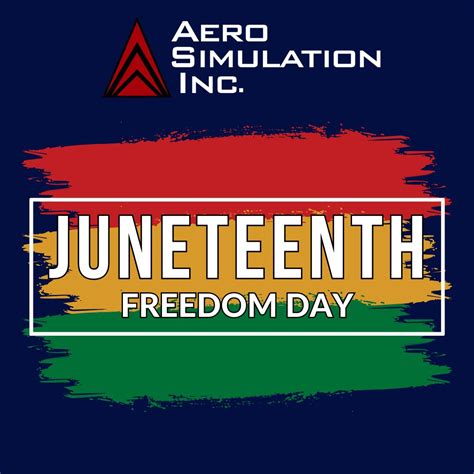Aero Simulation, Inc. on LinkedIn: #juneteenth #freedom