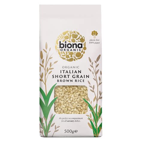 SHORT GRAIN ITALIAN BROWN RICE - Biona