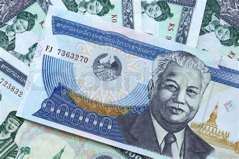Laos money kip banknotes | Stock image | Colourbox