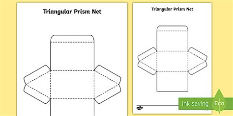 Image result for How to Make a Triangular Prism Net