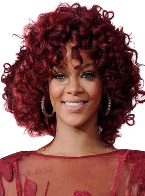 Red curly hair wig online
