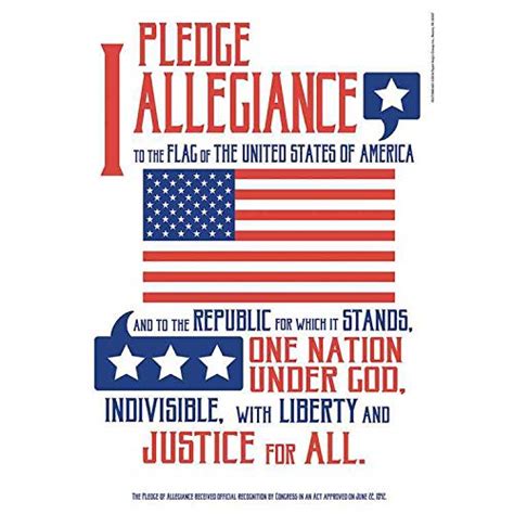 Eureka Pledge of Allegiance 13" x 19" Posters (837398) : Amazon.in ...