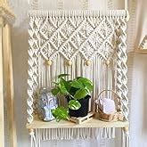 ACN kohinoor | Macrame Wall Hanging Shelf, Boho Handmade Floating ...