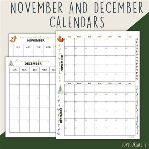 Printable Thanksgiving Calendar