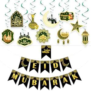 Rozi Decoration Eid Mubarak Party Decoration with Banner and Eid ...
