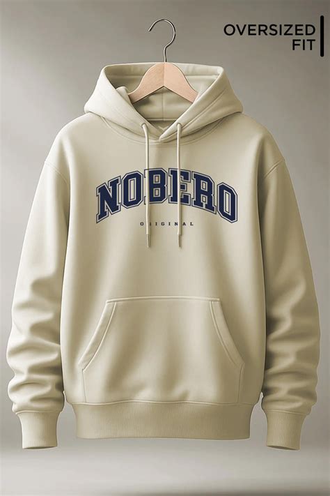 Nobero Original - Bone white Oversized Hoodie