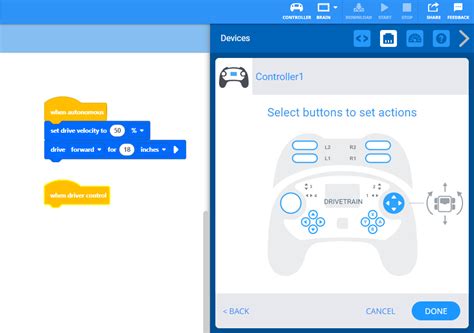 Vexcode V5 Tutorial 的图像结果