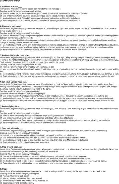 Dynamic Gait Index - Brazilian Version | Brazilian Journal of ...