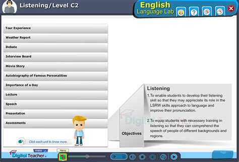 English Language Lab Listening Skills Infographics
