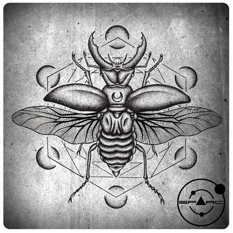 Sacred Scarab Beetle Tattoos