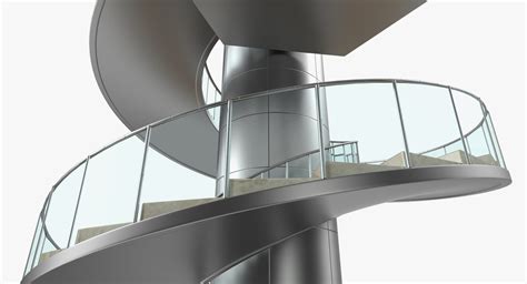 Modern Round Stairs 3D model | 3D Molier International