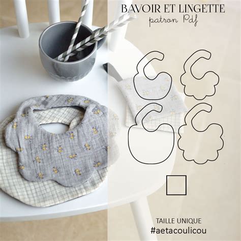 Patron bavoir bébé feston | Couture facile - A&A Patrons