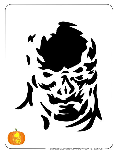 Vecna Pumpkin Stencil