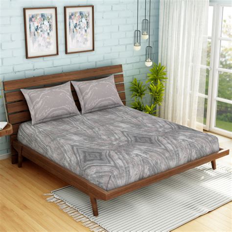 Buy SPACES Earthy Tones 3-Pc. Large Double Bedsheet Set - 274 x 274 cm ...