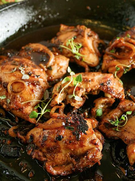 Balsamic Chicken Thighs With Fig Jam