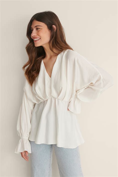 Flowy Blouse White | NA-KD