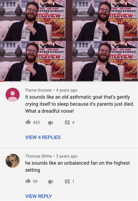 Seth Rogen’s laugh : r/rareinsults