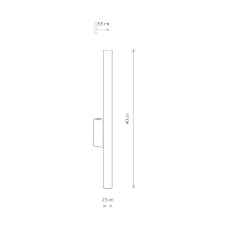 Lampa ścienna 8308 LASER Mosiądz Nowodvorski | home&you