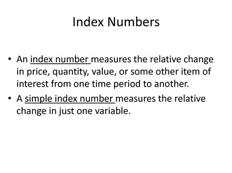 Image result for Index Numbers
