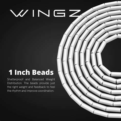 Wingz Freestyle Beaded Jump Rope, White – Athverv