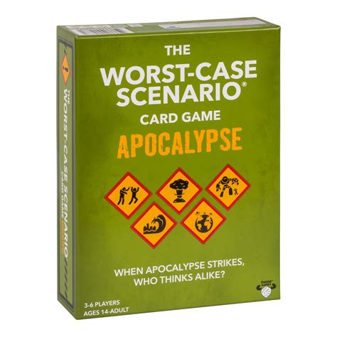 Amazon.com: MOOSE GAMES The Worst-Case Scenario Card Game Apocalypse ...