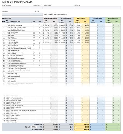 Free Construction Project Management Templates in Excel