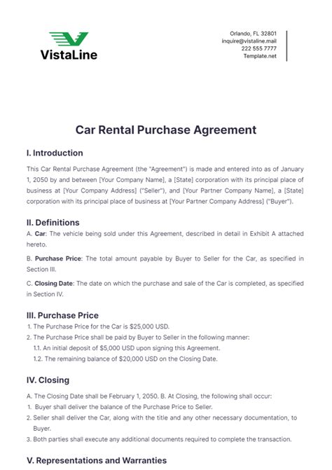 Hire Purchase Agreement Template - Colomboalumni.org