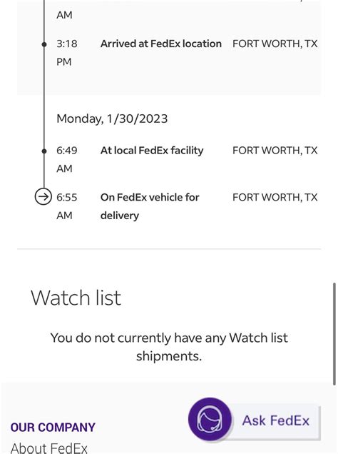 I really hope my package doesn’t get lost, I know it’s been iced out in DFW but my packages last ...