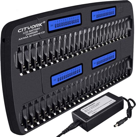 CITYORK 48 Bay AA AAA Multiple Battery Charger LCD India | Ubuy