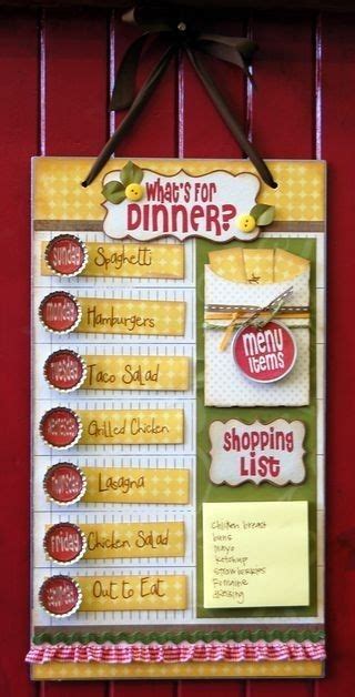 crafts menu