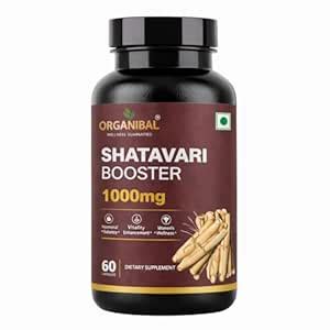 ORGANIBAL Shatavari Booster Capsules Supplement for Women's & Men ...