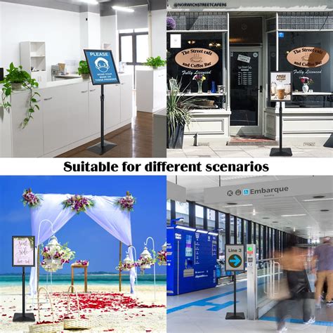 Buy Golemas Floor Sign Holder, 11 x 17 Black, 5.5lbs Super Stable ...