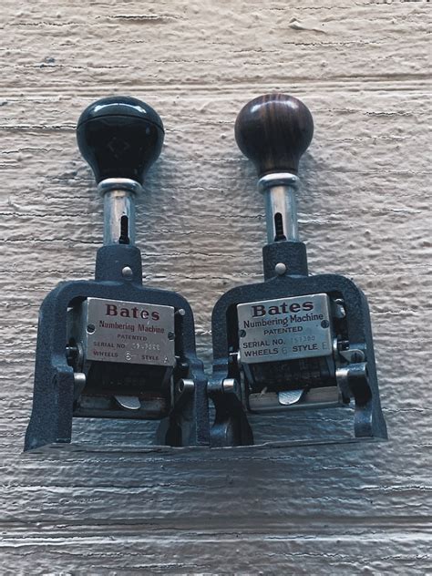 Image result for Bates Stamp Machine