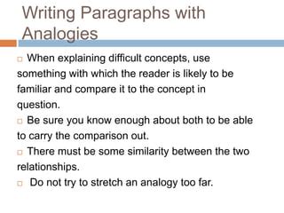 Image result for Example of Analogy Paragraph
